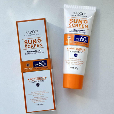 Cолнцезащитний крем для лица Sadoer SPF 60+ 40г 169-1