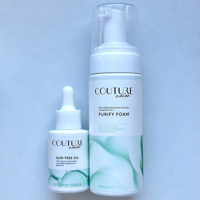 Набор косметики по уходу за стопами Couture Color (пена для очистки стоп + масло против онихолизиса)