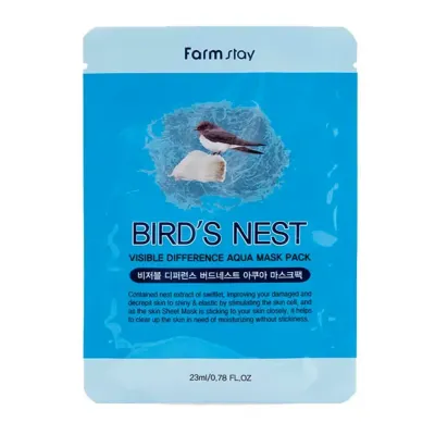 Маска для лица FarmStay Visible Difference Birds Nest Aqua Mask Pack 23 ml