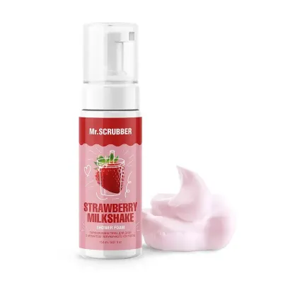 Парфумована пінка для душу з ароматом полуничного коктейлю Strawberry Shower Foam Mr.SCRUBBER 150 мл
