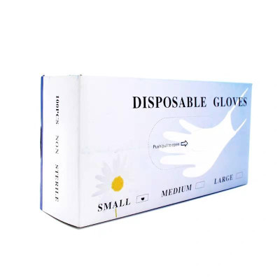 Перчатки Disposable Nitrile Glove нитриловые черные 100 шт/уп размер S