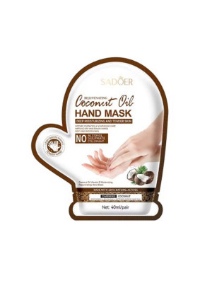 Маска-рукавичка для рук з кокосовою олією та вітаміном Е Cocconut Oil Hand Mask Sadoer 8-29