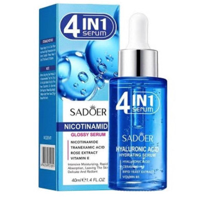 Сыворотка для лица с гиалуроновой кислотой 4 in 1 Serum Sadoer 40 мл 14-36