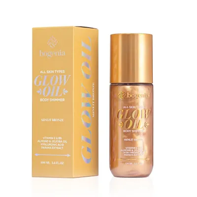Олія-шимер для тіла Glow Oil Body Shimmer Bogenia BG462 100 мл 006 Sunlit Bronze