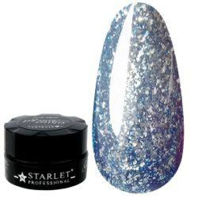 Глітер-гель Starlet No13 — глітер глибокий-синій, 10 мл