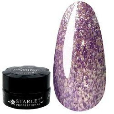 Глітер-гель Starlet No06, глітер фіолетовий, 10 мл